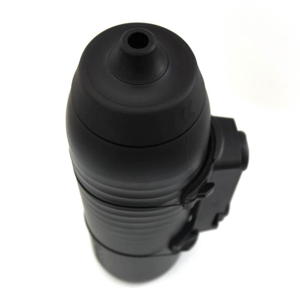 Keego Trinkflasche im Flaschenhalter Fidlock TWIST mit Uni Connector von oben fotografiert