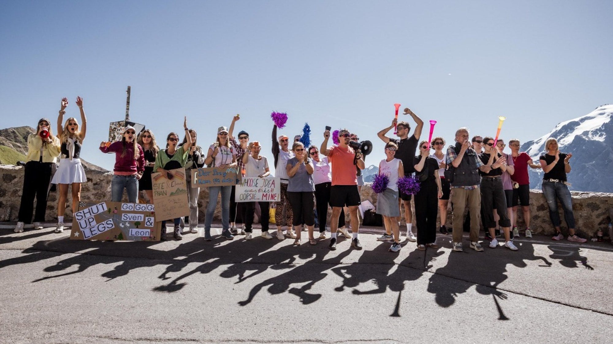 KEEGO Cheering Zone at the Stelvio Pass