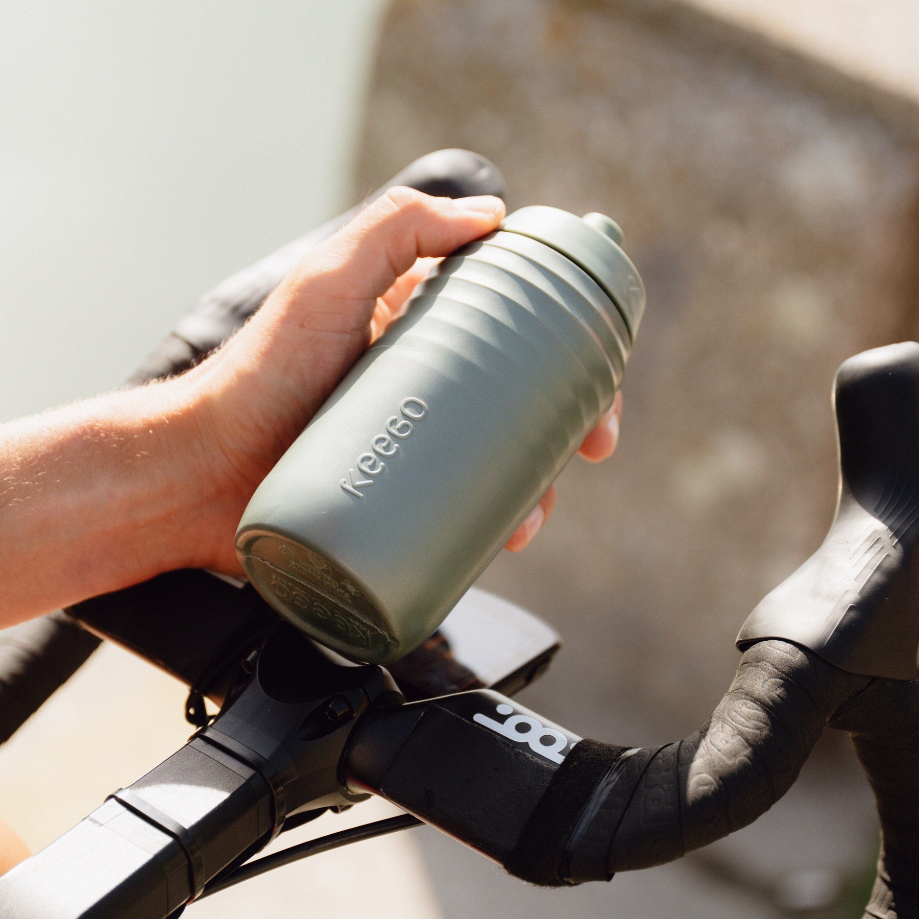 Drinking bottle Gravel Green 0.50L