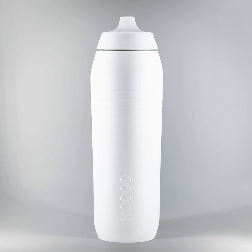 Keego Trinkflasche ohne plastikgeschmack weiss 0.75l stehend