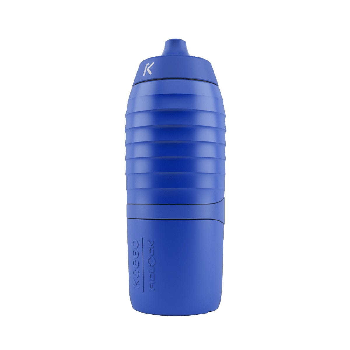 Blaue Fahrradflasche TWIST x KEEGO 0.6L aufrecht