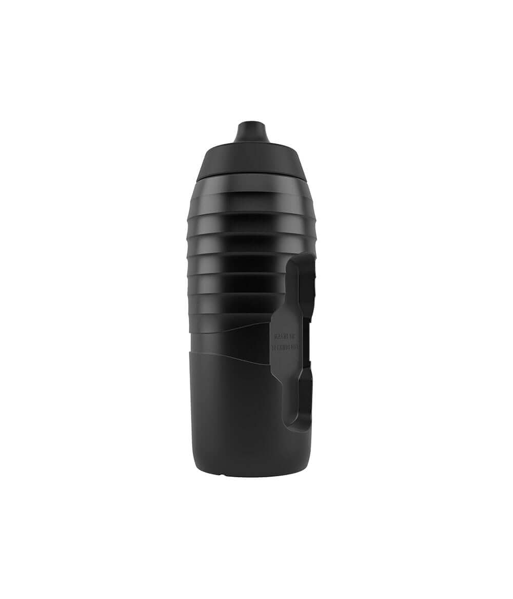 Black bike bottle TWIST x KEEGO 0.6L upright without uni connector